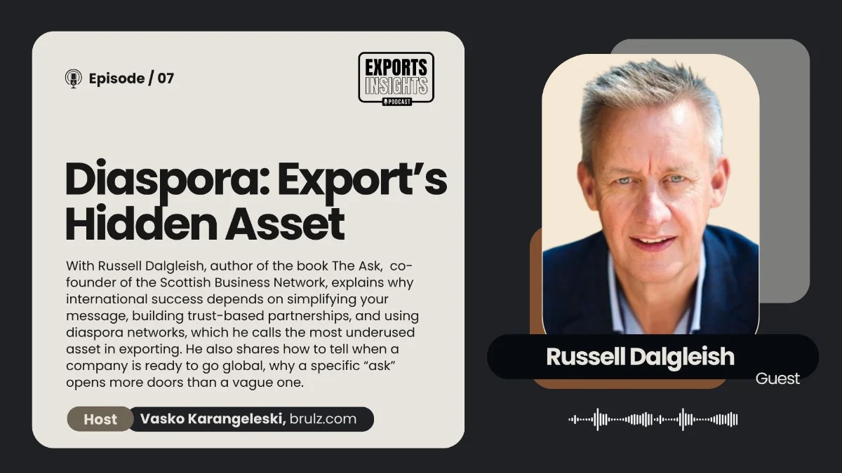 Russell Dalgleish, guest on Exports Insights episode 7
